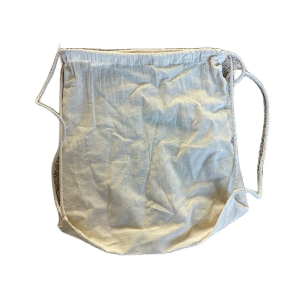 LollaPalooza backpack drawstring bag tan teal